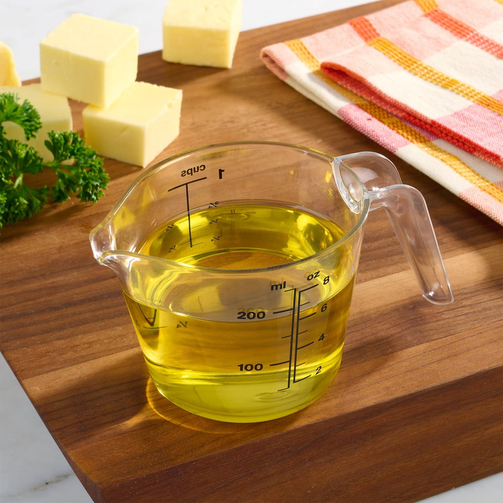 Mainstays 1 Cup Large Spout Plastic Measuring Cup, Clear - Image 6